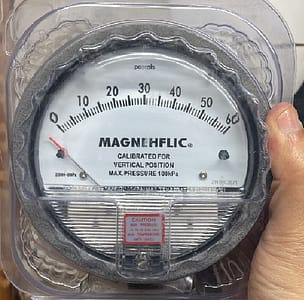 Magnehflic Differential Pressure Gage 0-60pa